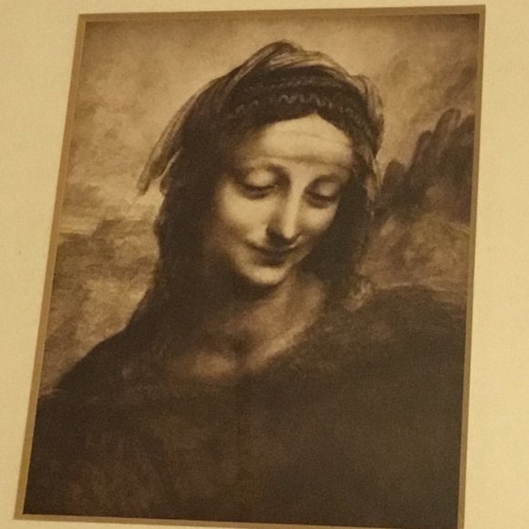 Antique Hel Braun & Cie framed print of Sainte Anne by Leonardo De Vinci - Picture 3 of 9